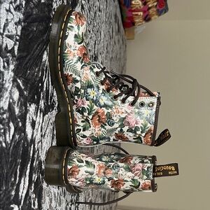 Dr. Martens Women's Floral Combat Boots - Multicolor